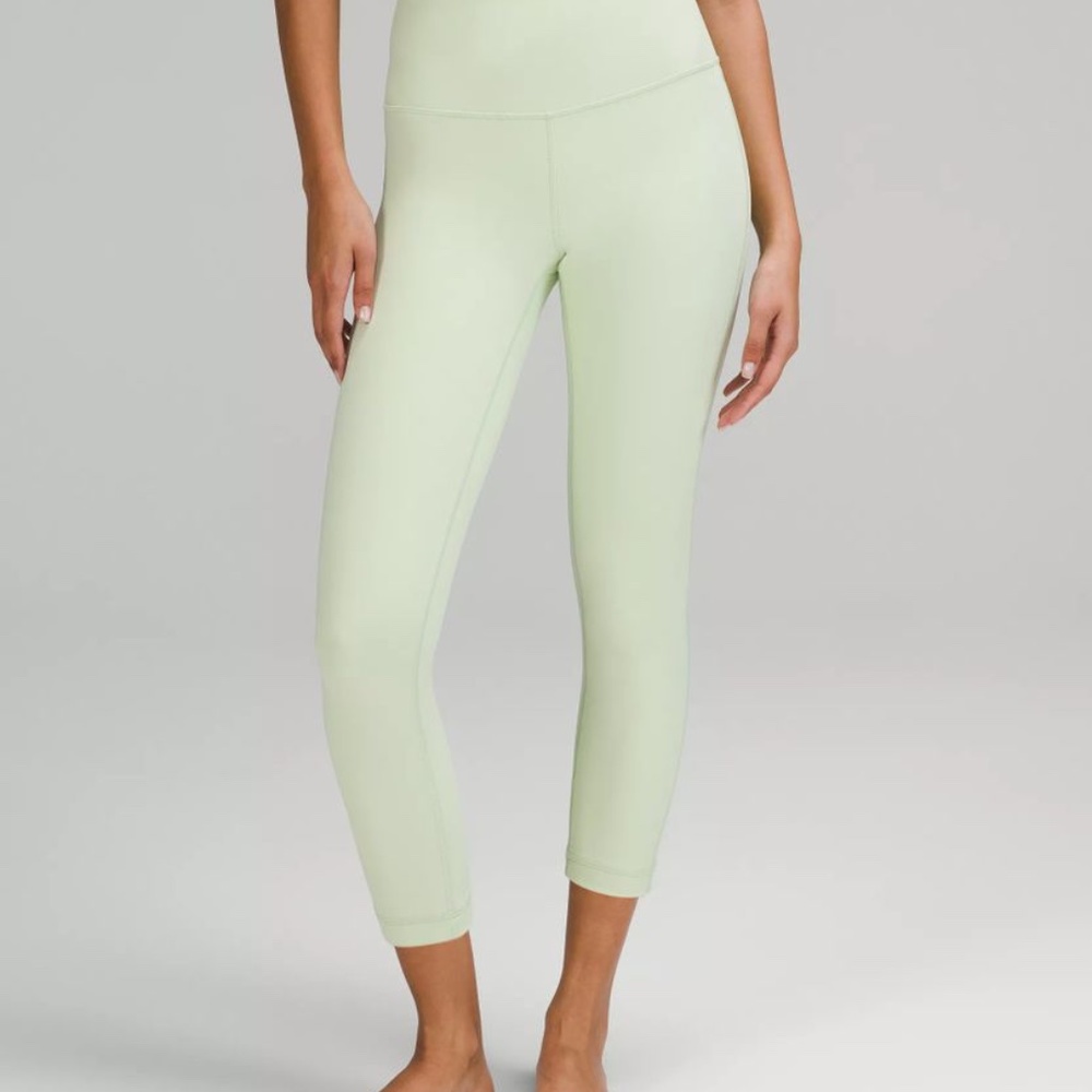 Lululemon Wonder Under Legging 25" Creamy Mint NWT Size 4